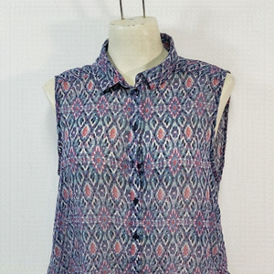 H&M Sheer Button Up Top